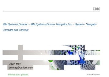 IBM Systems Director IBM Systems Director Navigator For I System I .