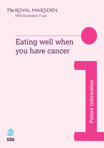 Eating Well When You Have Cancer - Rm-d8-live.s3.eu-west-1 .