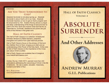 Book Murray Surrender 151001 - G.I.L. Publications