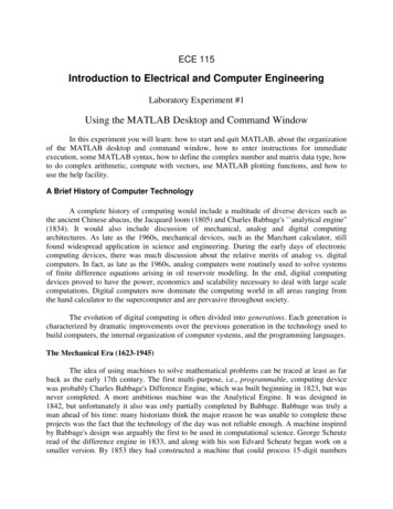 Introduction To Electrical And Computer Engineering