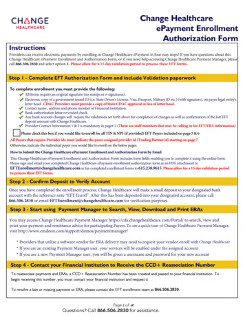 Step 1 - Complete EFT Authorization Form And Include . - Easterseals