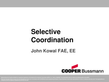 Selective Coordination - The C&S Companies