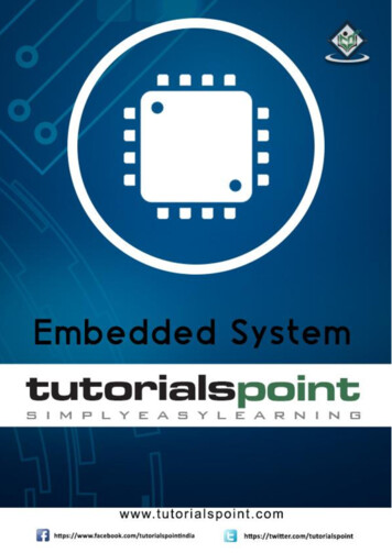 Embedded Systems - Tutorialspoint