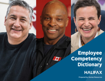Employee Competency Dictionary - Halifax