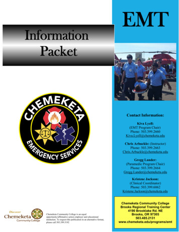 EMT Info Packet 2022 KL - Degreeplan.chemeketa.edu