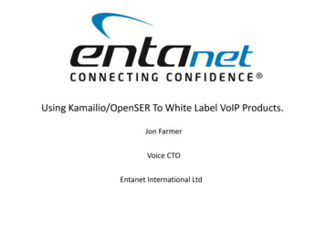 Using Kamailio/OpenSER To White Label VoIP Products.