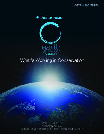 What’s Working In Conservation - Smithsonian Institution