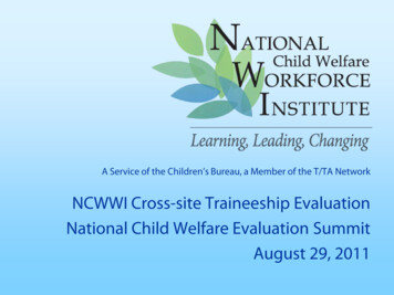 NCWWI Cross-Site Traineeship Evaluation