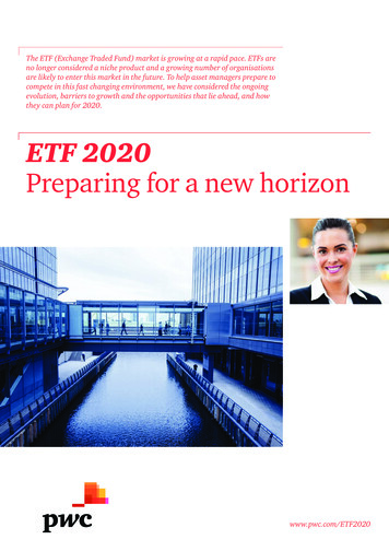 ETF 2020: Preparing For A New Horizon - PwC
