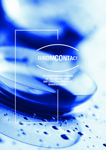 The European Association Of The Contact Lens And Lens Care Products .
