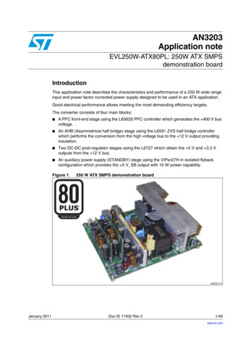 EVL250W-ATX80PL: 250W ATX SMPS Demonstration Board