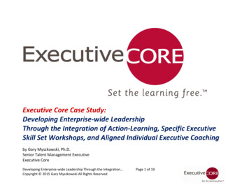 Executive Core Case Study: Developing Enterprise-wide Leadership .