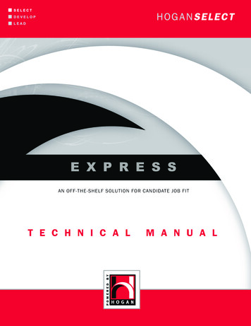 Hogan Express Report Technical Manual
