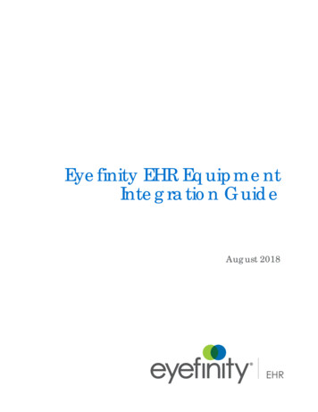 Eyefinity EHR Equipment Integration Guide