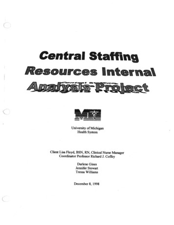 Central Staff - University Of Michigan