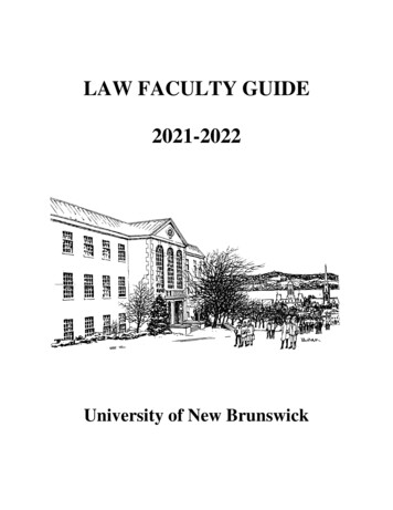 Law Faculty Guide 2021-2022 - Unb