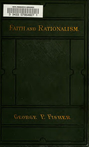 Faith And Rationalism.
