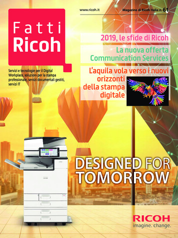Magazine Di Ricoh Italia N. Fatti - Ricoh Italia Ricoh Italia