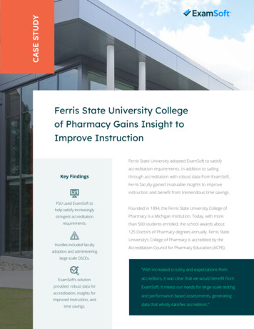 Ferris State University College Of Pharmacy Gains Insight To Improve .