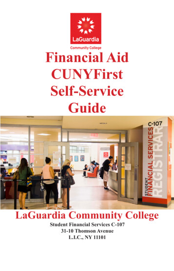 Financial Aid CUNYfirst Self-Service Guide