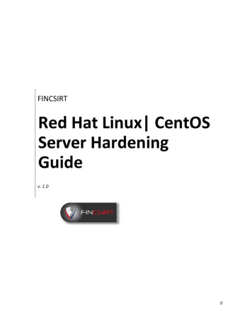 Red Hat Linux CentOS Server Hardening Guide
