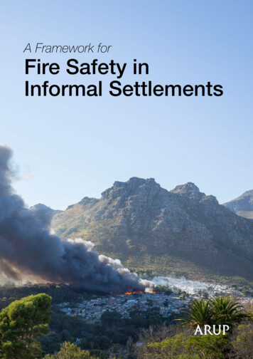 A Framework For Fire Safety In Informal Settlements - Arup