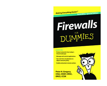 Firewalls For Dummies , SonicWALL Special Edition