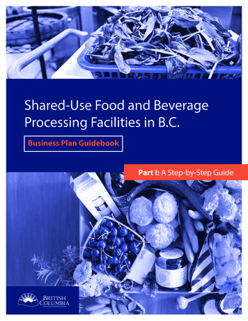 Shared-Use Food And Beverage Processing Facilities In B.C.
