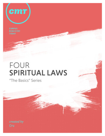 FOUR SPIRITUAL LAWS - Campus Ministry Today