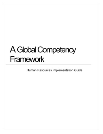 A Global Competency Framework - Workitect