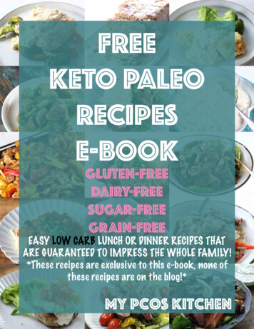 FREE KETO PALEO RECIPES E-BOOK - My PCOS Kitchen