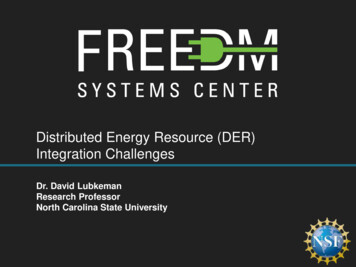 Distributed Energy Resource (DER) Integration Challenges