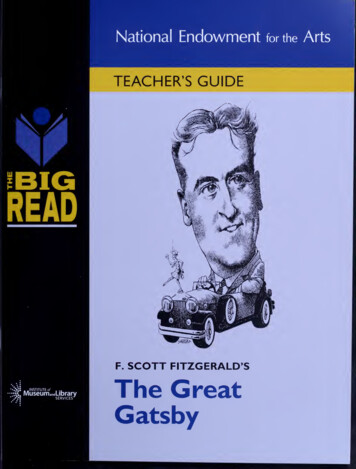 F. Scott Fitzgerald's The Great Gatsby : Teacher's Guide