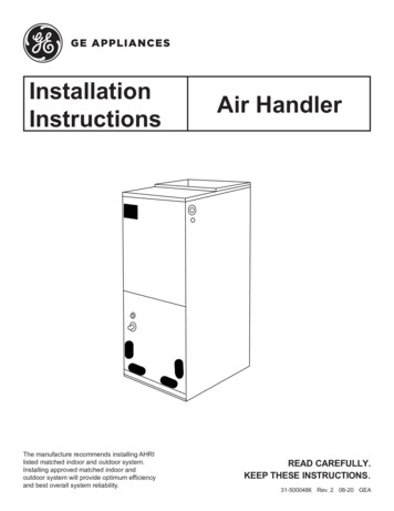 Installation Air Handler Instructions