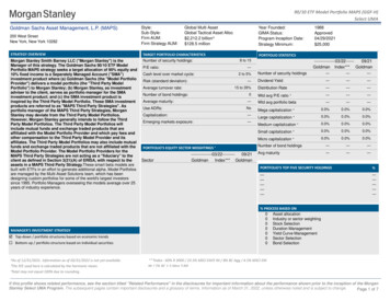 90/10 ETF Model Portfolio MAPS Select UMA - Morgan Stanley