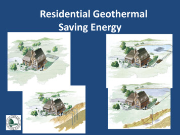 Residential Geothermal Saving Energy