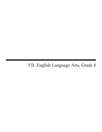 VII. English Language Arts, Grade 8