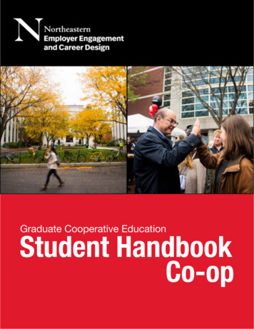 Graduate Cooperative Education Student Handbook Co-op