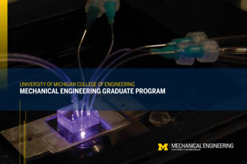 University Of Michigan College Of Engineering Mechanical Engineering .