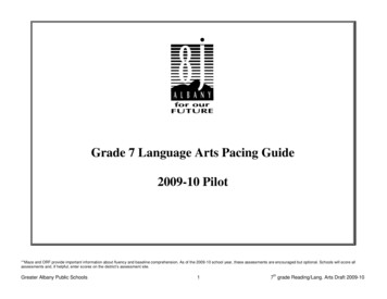 Grade 7 Language Arts Pacing Guide