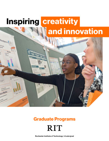 Inspiring Creativity And Innovation - Rit.edu