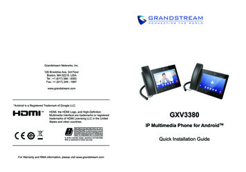 GXV3380 - Grandstream Networks