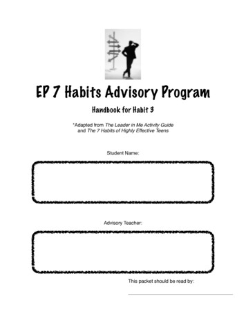EP 7 Habits Advisory Program