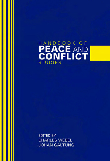 Handbook Of Peace And Conflict Studies - Mahatma Gandhi