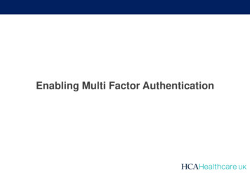 Enabling Multi Factor Authentication - HCA Healthcare