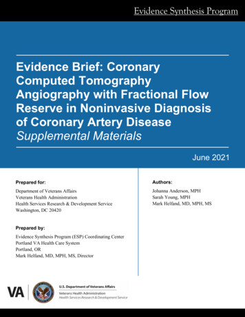 Evidence Brief: Coronary Computed Tomography 