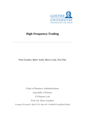 High Frequency Trading - Deutsche-boerse 