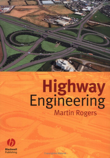 Highway Engineering - WordPress 