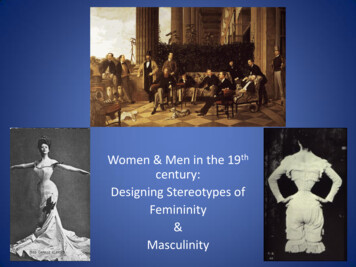 Women & Men In The 19 Century: Designing Stereotypes Of .