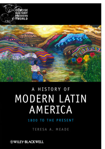 A History Of Modern Latin America - WordPress 